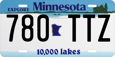 MN license plate 780TTZ