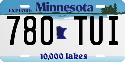 MN license plate 780TUI