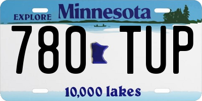 MN license plate 780TUP