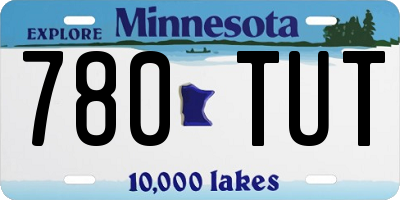 MN license plate 780TUT