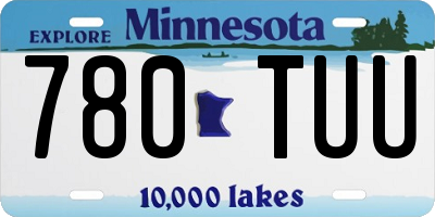 MN license plate 780TUU