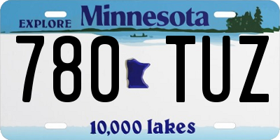 MN license plate 780TUZ