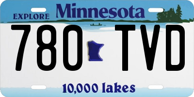 MN license plate 780TVD