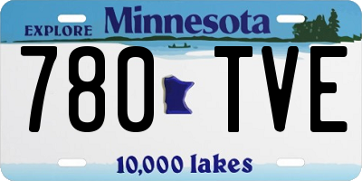 MN license plate 780TVE