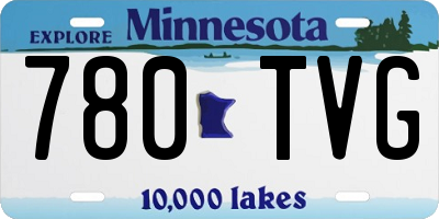 MN license plate 780TVG