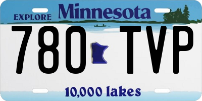 MN license plate 780TVP