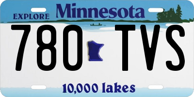 MN license plate 780TVS