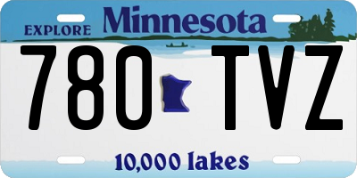 MN license plate 780TVZ