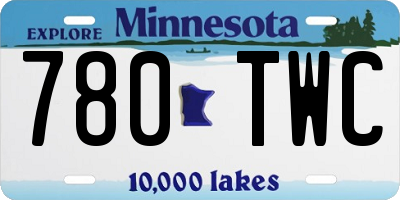 MN license plate 780TWC