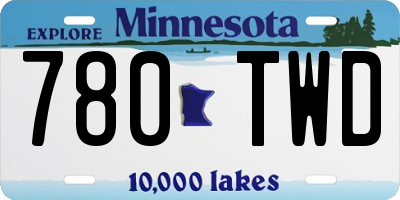 MN license plate 780TWD