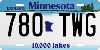 MN license plate 780TWG