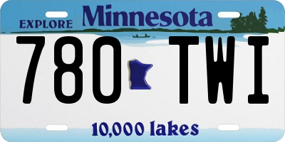 MN license plate 780TWI