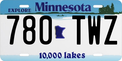 MN license plate 780TWZ