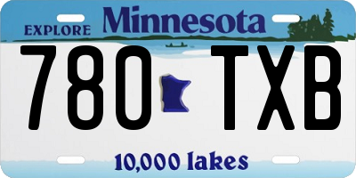 MN license plate 780TXB