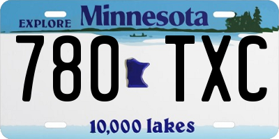 MN license plate 780TXC