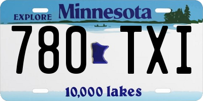 MN license plate 780TXI