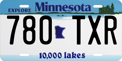 MN license plate 780TXR