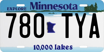 MN license plate 780TYA