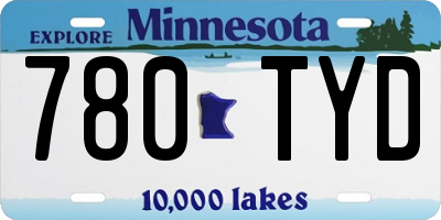 MN license plate 780TYD