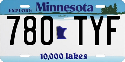 MN license plate 780TYF