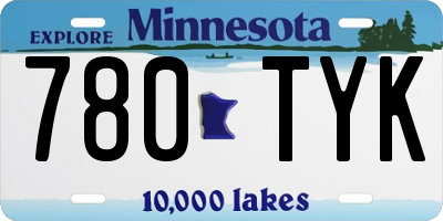 MN license plate 780TYK