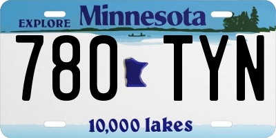 MN license plate 780TYN