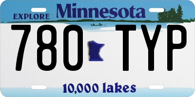 MN license plate 780TYP