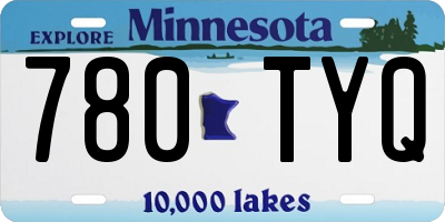 MN license plate 780TYQ