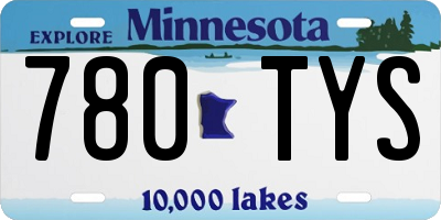 MN license plate 780TYS