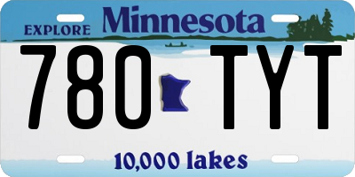 MN license plate 780TYT