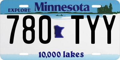 MN license plate 780TYY