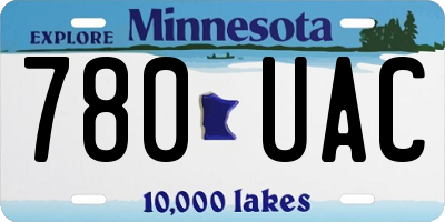 MN license plate 780UAC