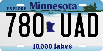 MN license plate 780UAD