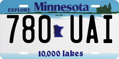 MN license plate 780UAI