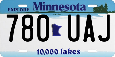 MN license plate 780UAJ