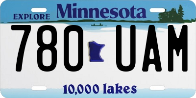 MN license plate 780UAM