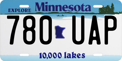 MN license plate 780UAP