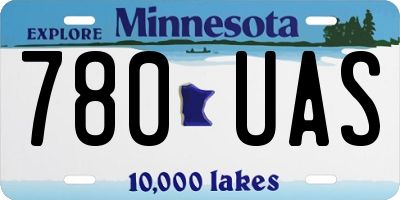 MN license plate 780UAS