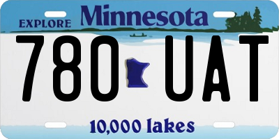 MN license plate 780UAT