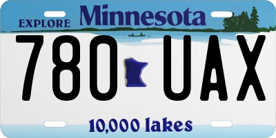 MN license plate 780UAX