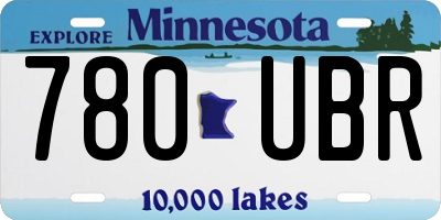 MN license plate 780UBR