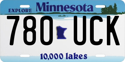 MN license plate 780UCK