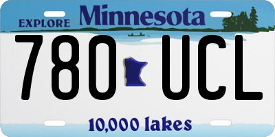 MN license plate 780UCL
