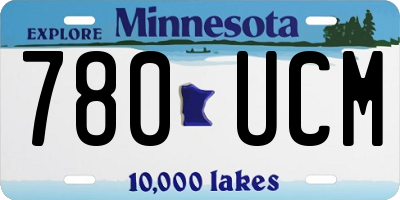 MN license plate 780UCM