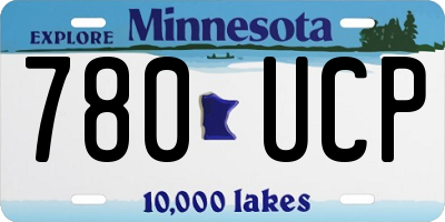 MN license plate 780UCP