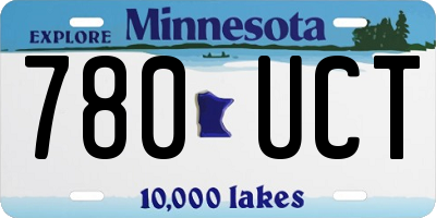 MN license plate 780UCT