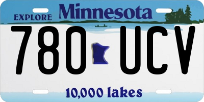 MN license plate 780UCV