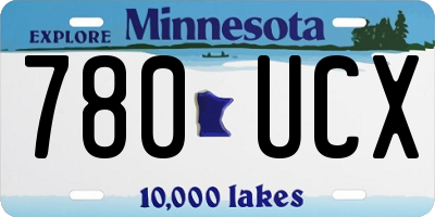 MN license plate 780UCX