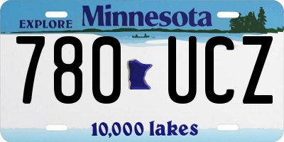 MN license plate 780UCZ