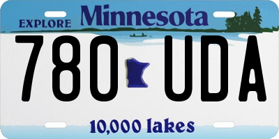 MN license plate 780UDA